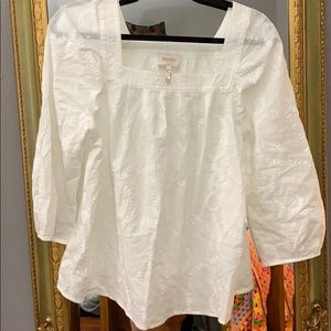White embroidered top
